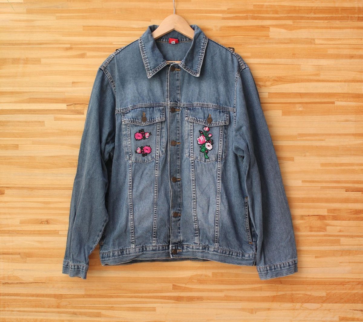 jaqueta jeans patches