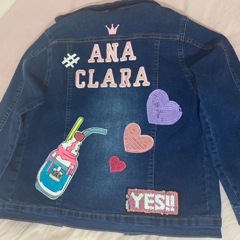 Jaqueta Jeans Personalizada Jaqueta Personalizada Nunca Usado