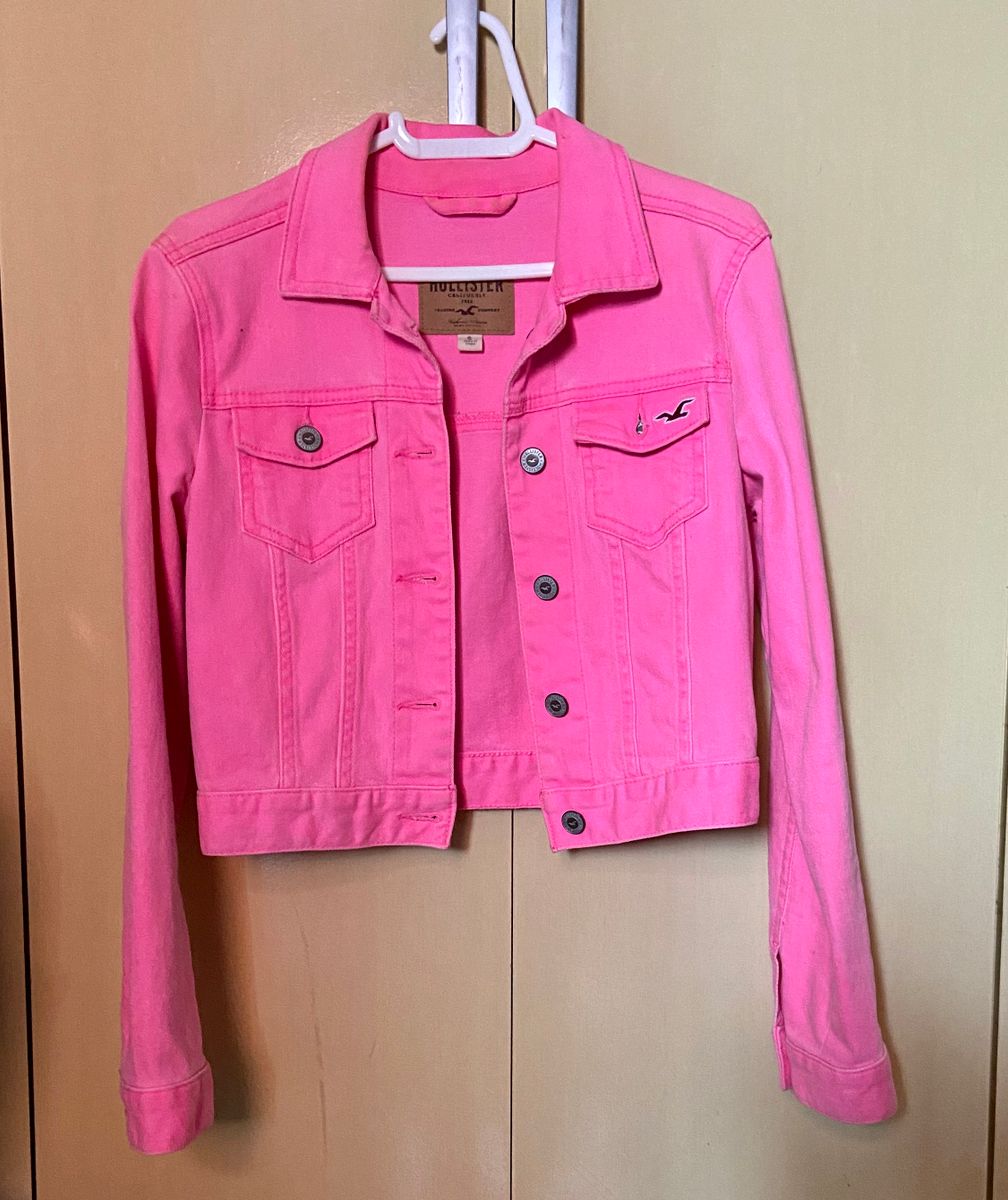 jaqueta jeans pink