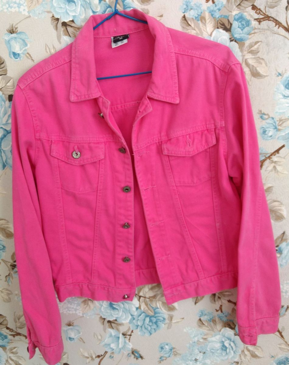 jaqueta jeans pink