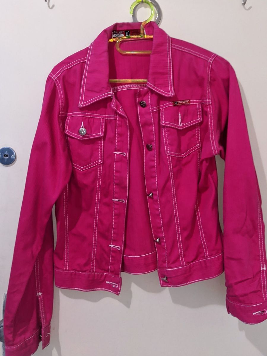 jaqueta jeans pink