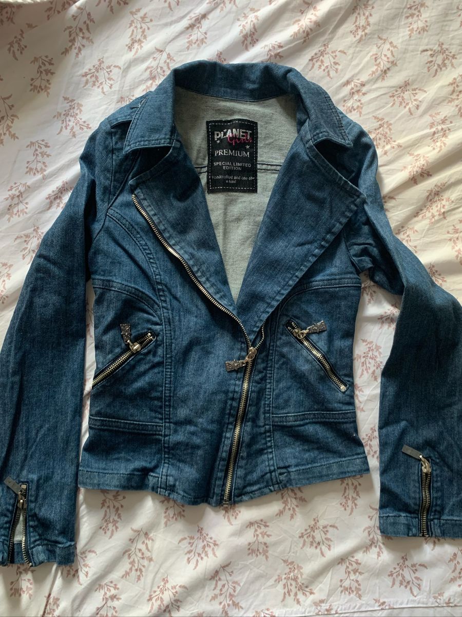 jaqueta jeans planet girls