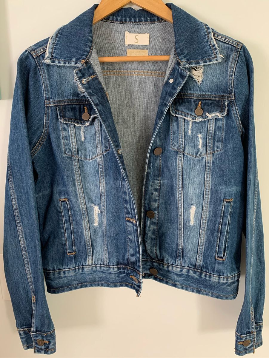 camisa jeans rasgada