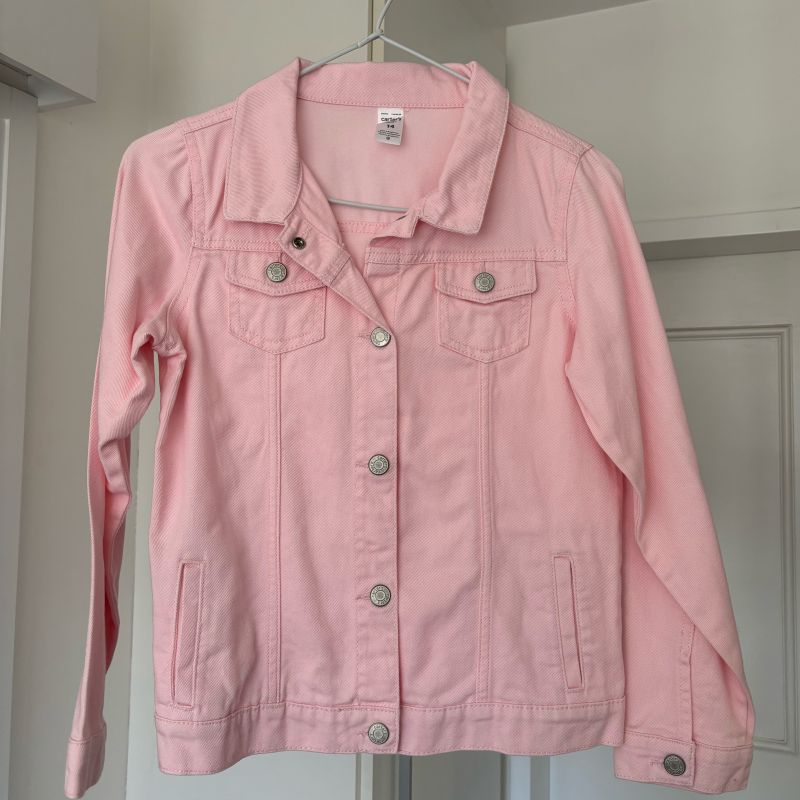 Jaqueta Jeans Rosa Claro Carters Usado 105199222 enjoei