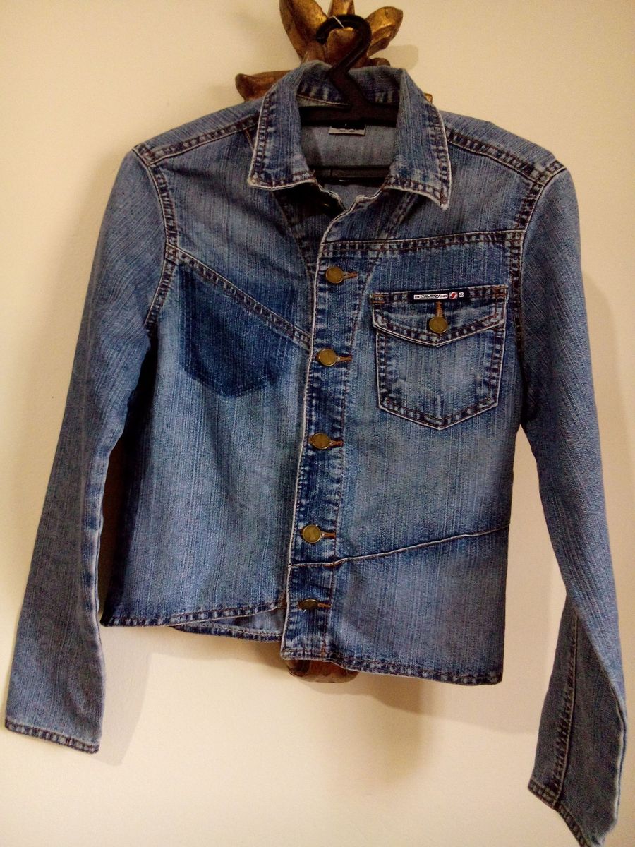 jaqueta jeans sawary feminina
