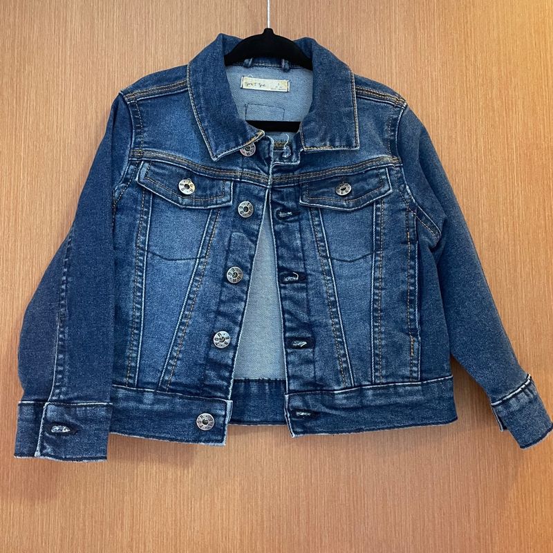 Jaqueta Jeans Tigor Roupa Infantil para Bebê Tigor Tigre