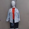 jaqueta jeans vintage - jeans denim índigo blue
