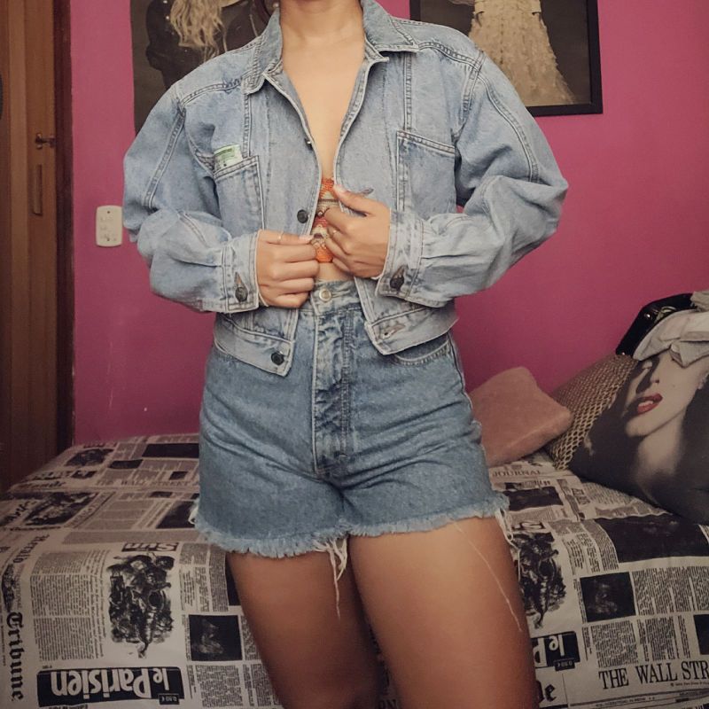 Jaqueta Jeans Vintage Anos 90 Cgc Usado 110821663 enjoei