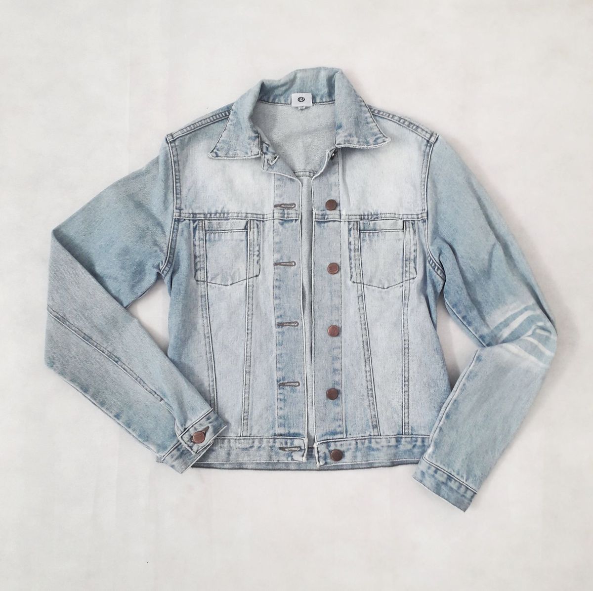 jaqueta jeans delave