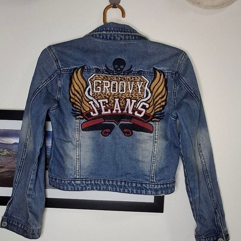 Jaqueta Jean Retro Personalizada Jaqueta Jeans Vintage Exclusiva