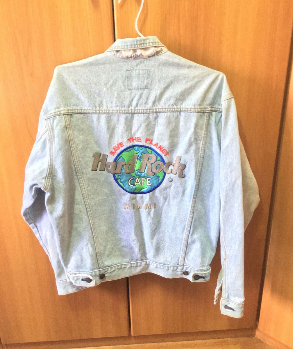 jaqueta hard rock café jeans