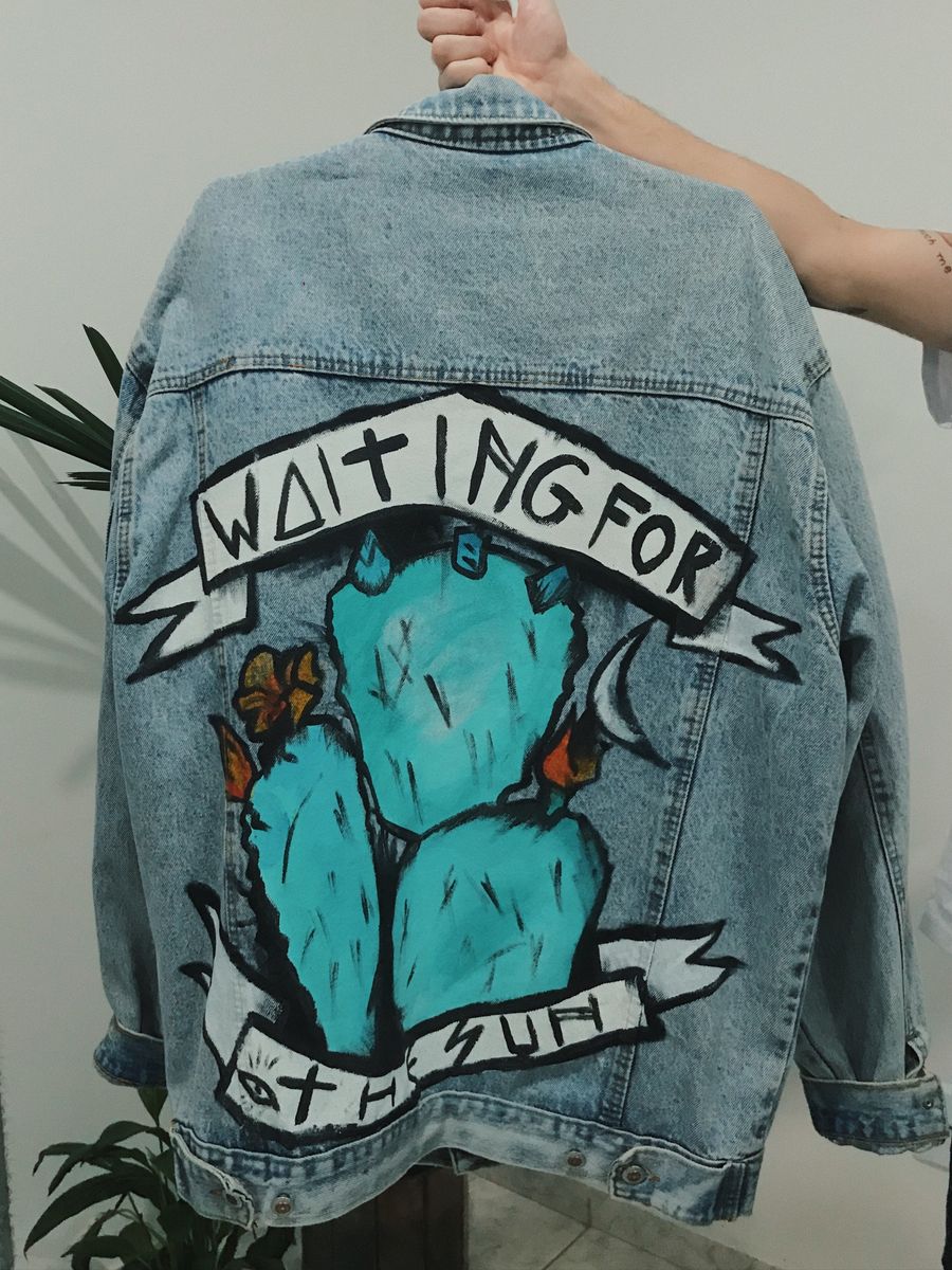 jaqueta jeans customizado