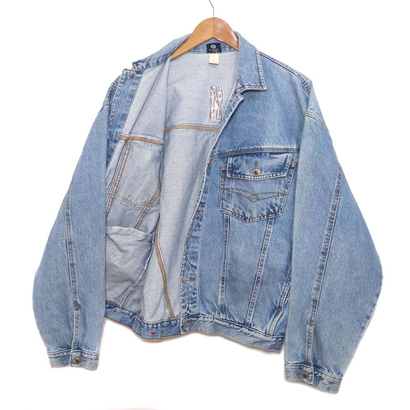 Jaqueta Jeans Vintage Oversized Original Anos 90 Casaco Masculino Vintage  Usado 35124967 enjoei