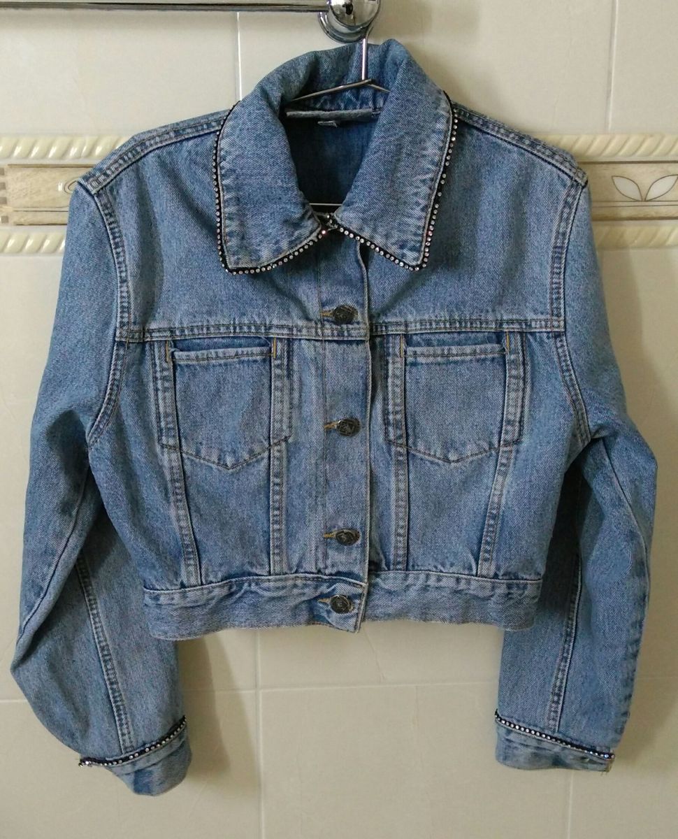 jaqueta jeans oversized vintage