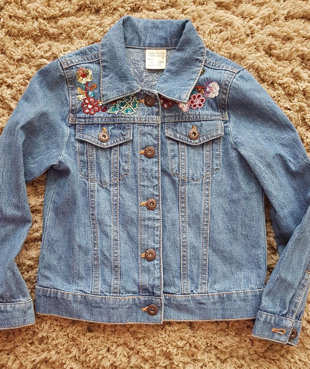 jaqueta jeans infantil feminina zara
