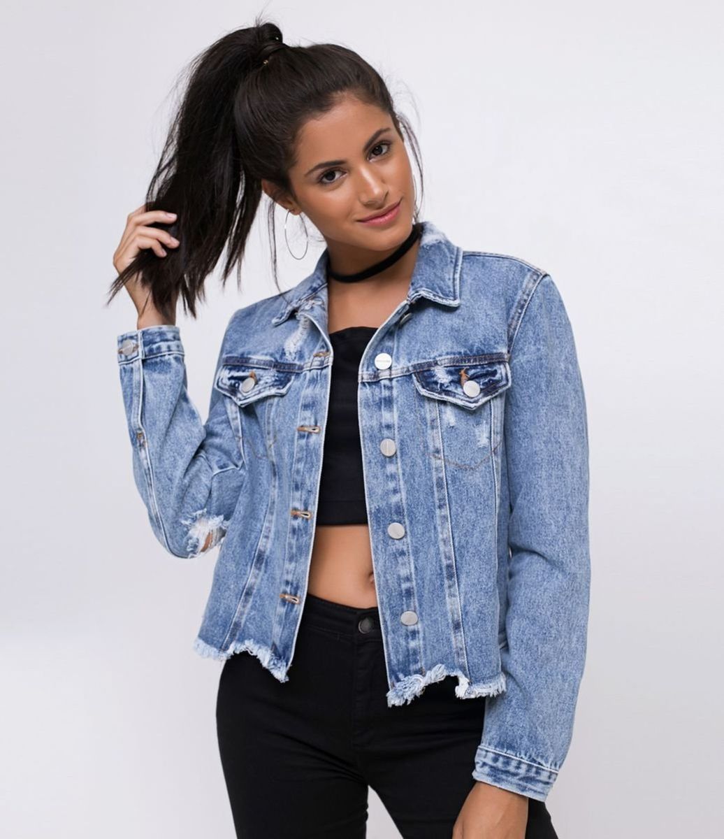 jaqueta jeans na renner
