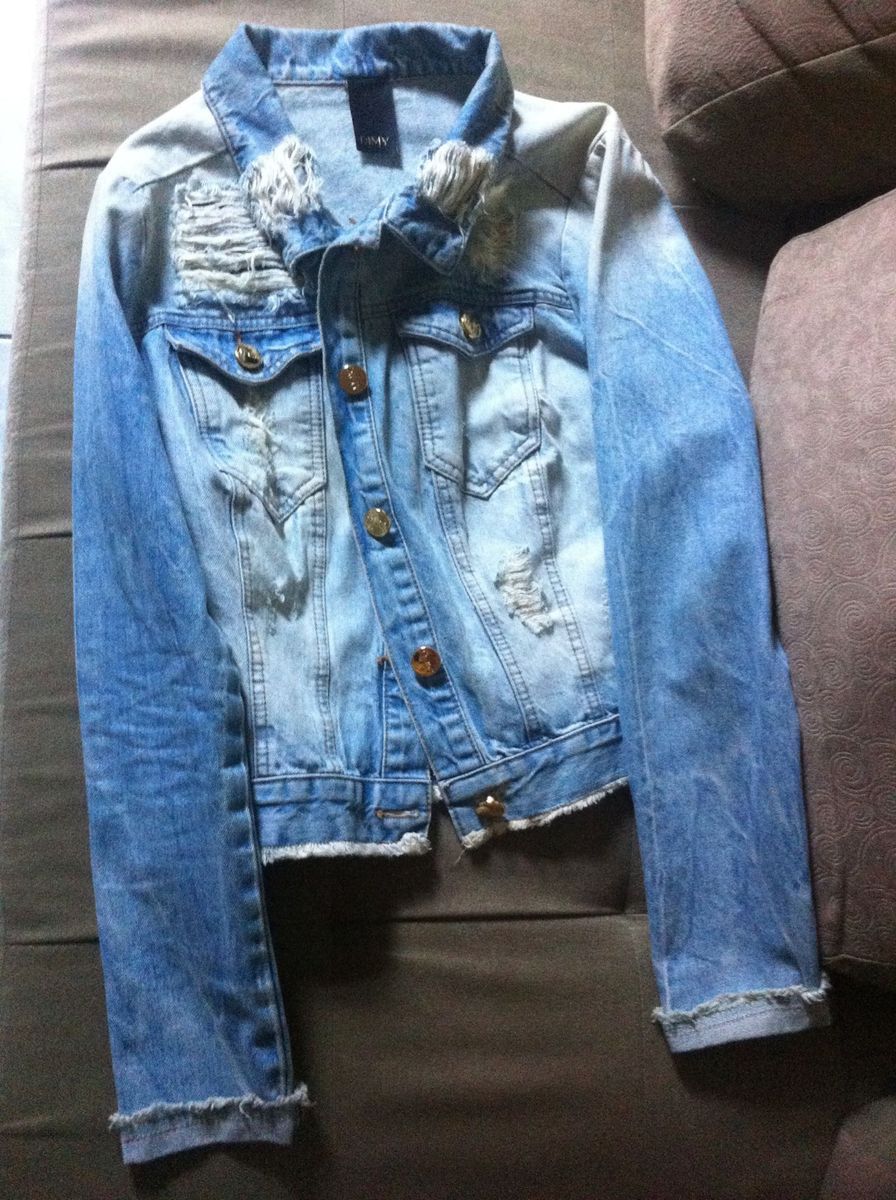 jaqueta jeans feminina dimy