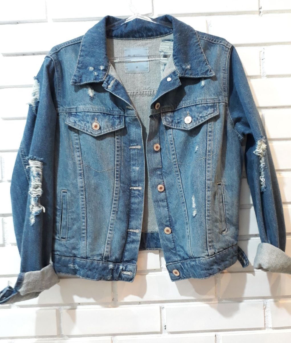jaqueta jeans feminina blue steel