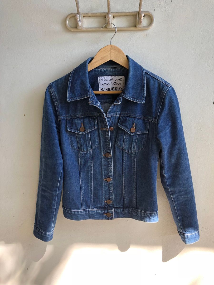 enjoei jaqueta jeans