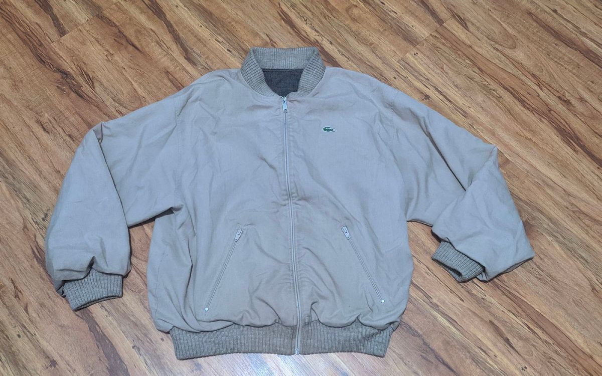 jaqueta lacoste dupla face