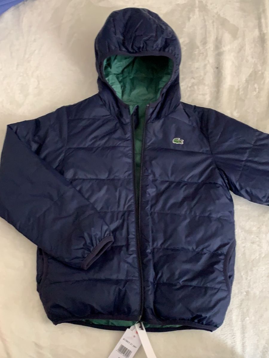 jaqueta lacoste dupla face