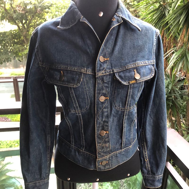 Jaqueta Lee Vintage Jeans Made In Usa Tamanho P Lee Usado