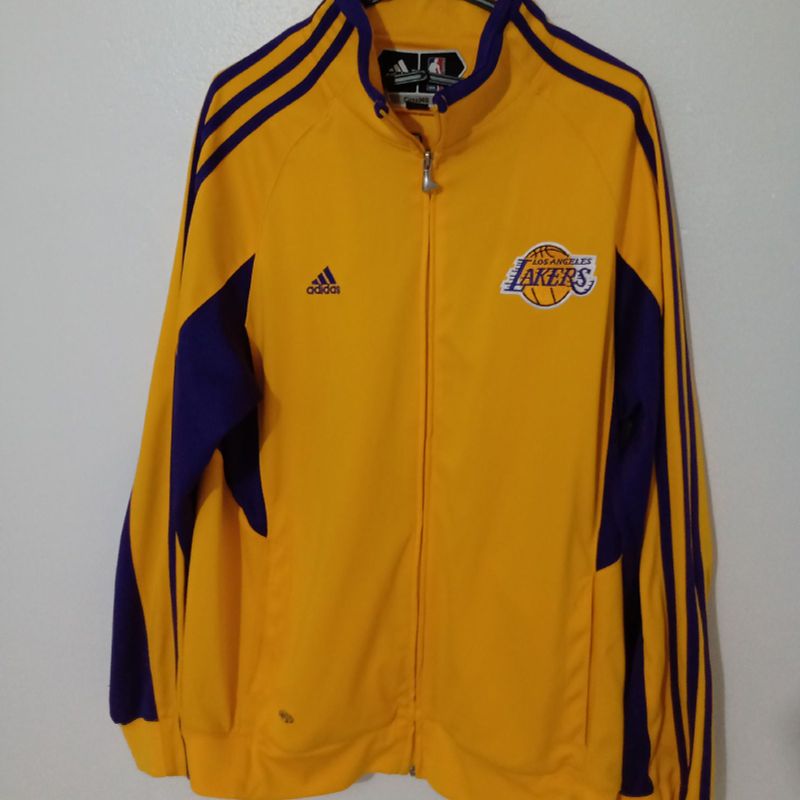 Jaqueta Los Angeles Lakers | Casaco Masculino Adidas Usado
