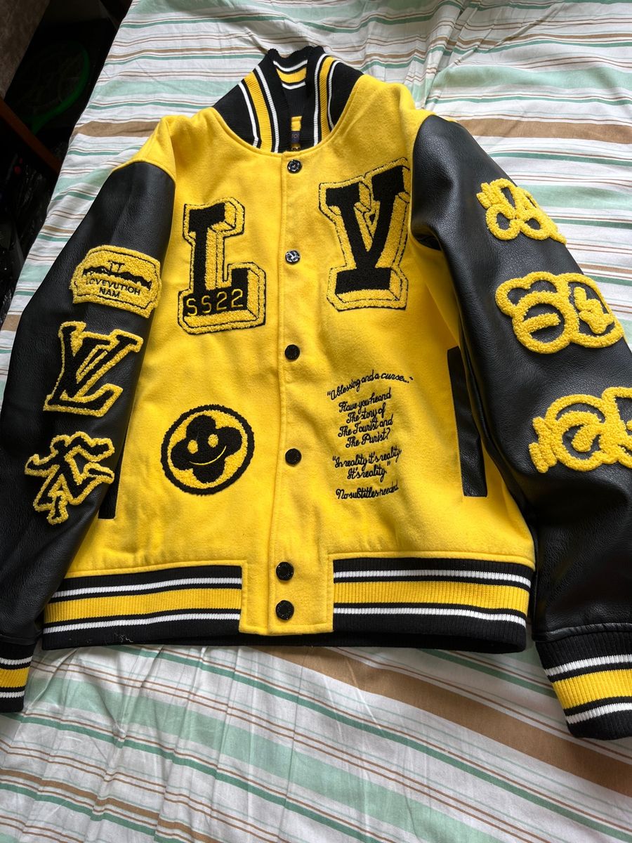 Yellow Bomber Jacket Louis Vuitton Jaqueta Louis Vuitton Amarela