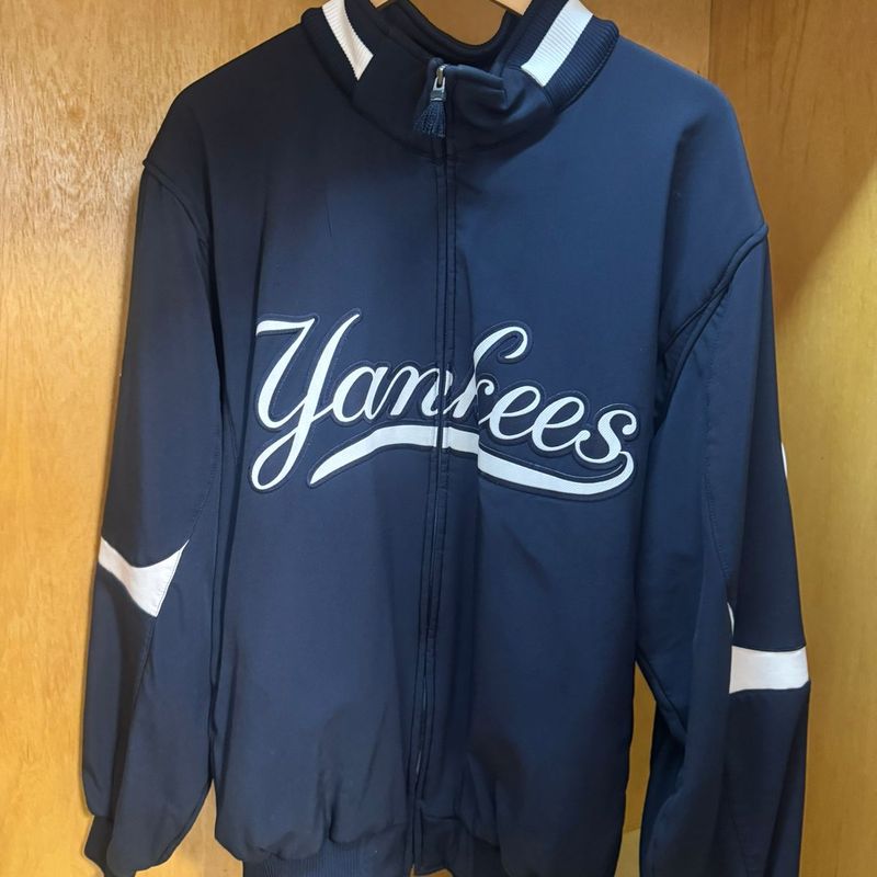 Majestic NY Yankees スタジャン 【XL】 Jaqueta Majestic Mlb New York Yankees Azul Marinho Tamanho Xl