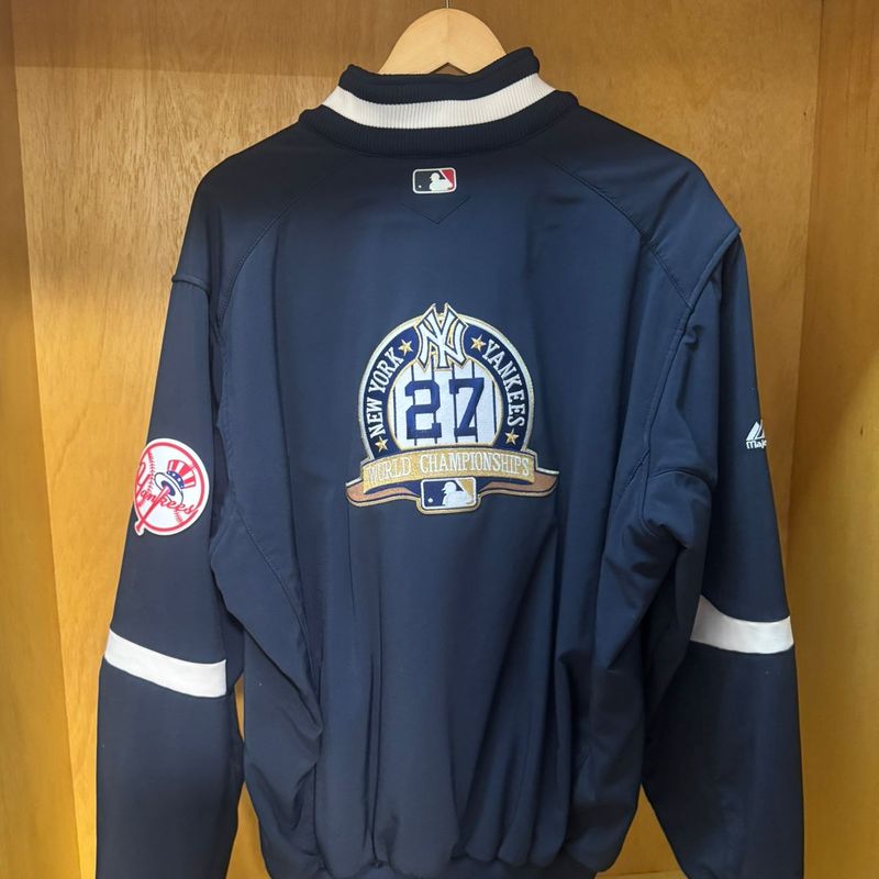 Jaqueta Majestic Mlb New York Yankees Azul Marinho Tamanho Xl