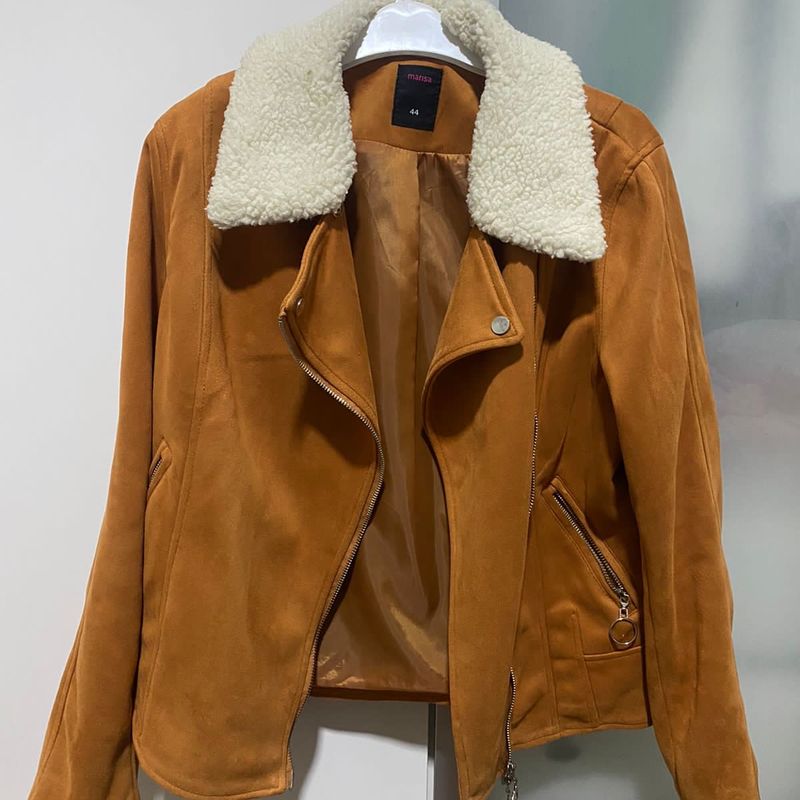 Jaqueta Marrom Casaco Feminino Marisa Usado 95995428 enjoei