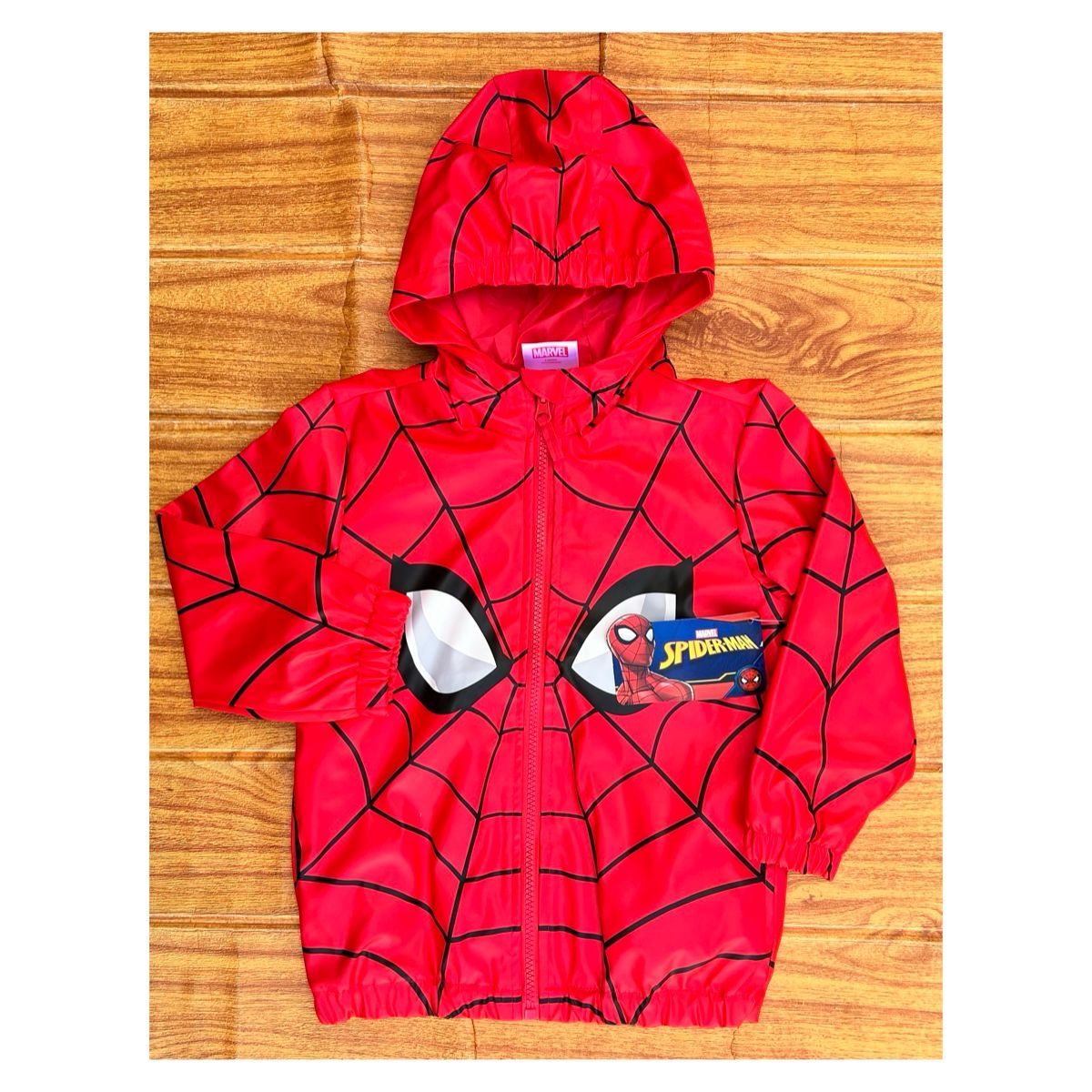 Jaqueta Marvel 4 Anos Nova Homem Aranha Corta Vento É Impermeável ...