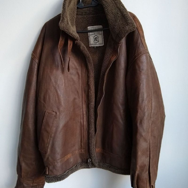 Jaqueta Masculina Couro Legítimo Casaco Masculino Wilda Usado