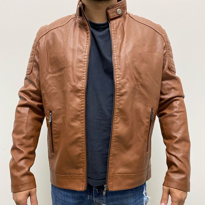 Casaco Safira Classic Jaqueta Masculina Safira Jaqueta Couro