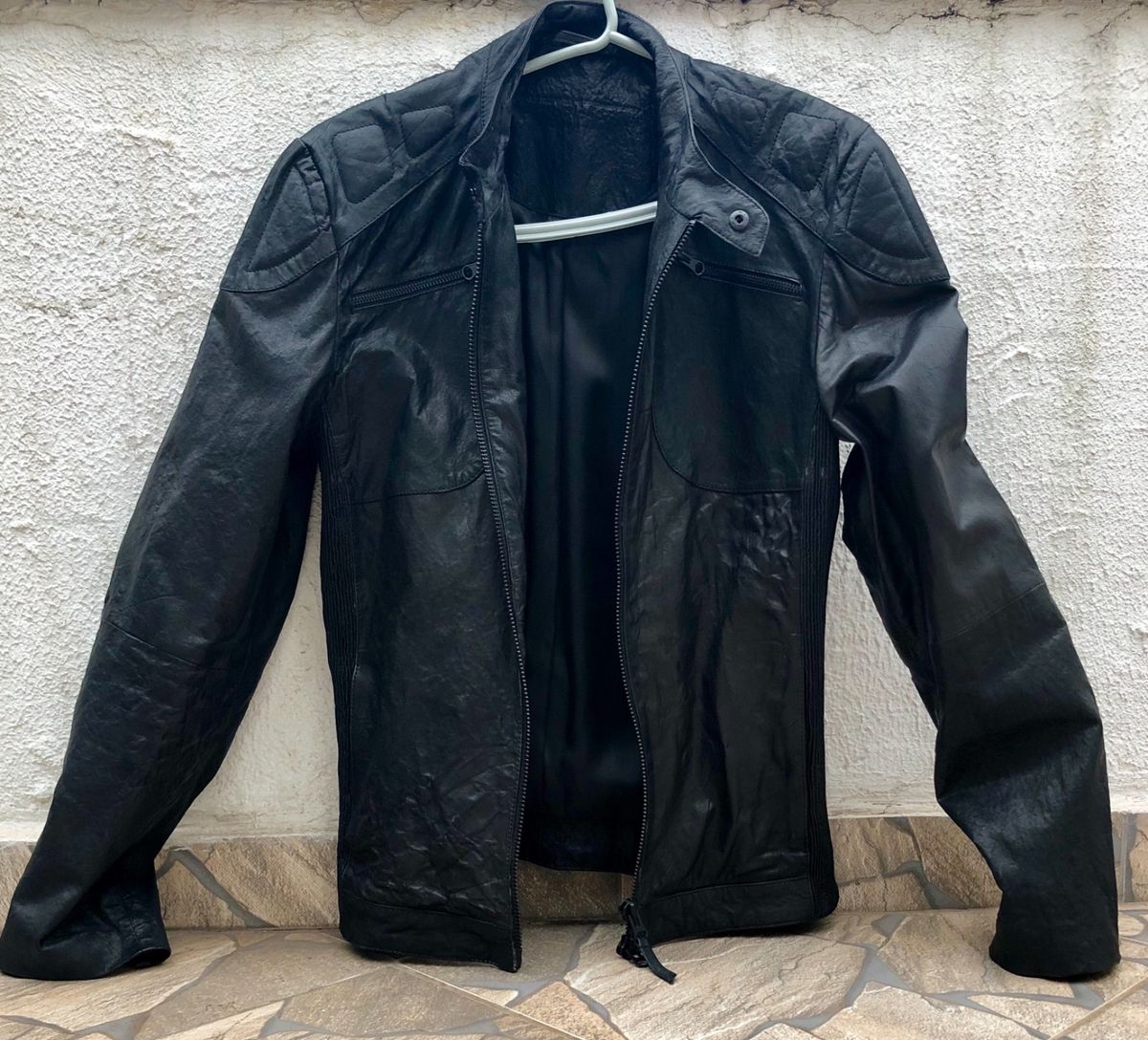 jaqueta de couro osklen