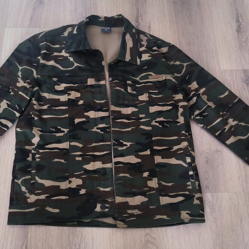 Camuflada Masculina Bivik Jeans Jaquetas Jaqueta Jeans Camuflada
