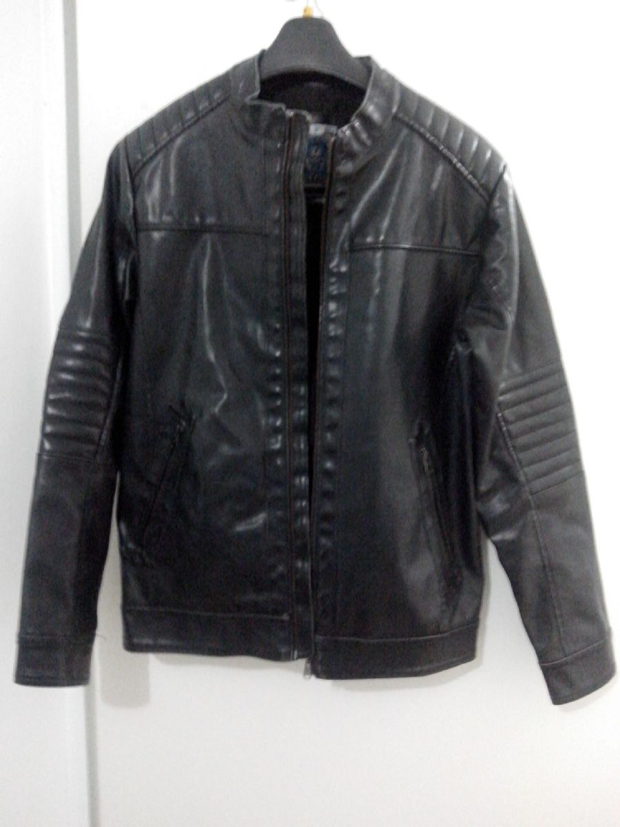 jaqueta couro renner masculina