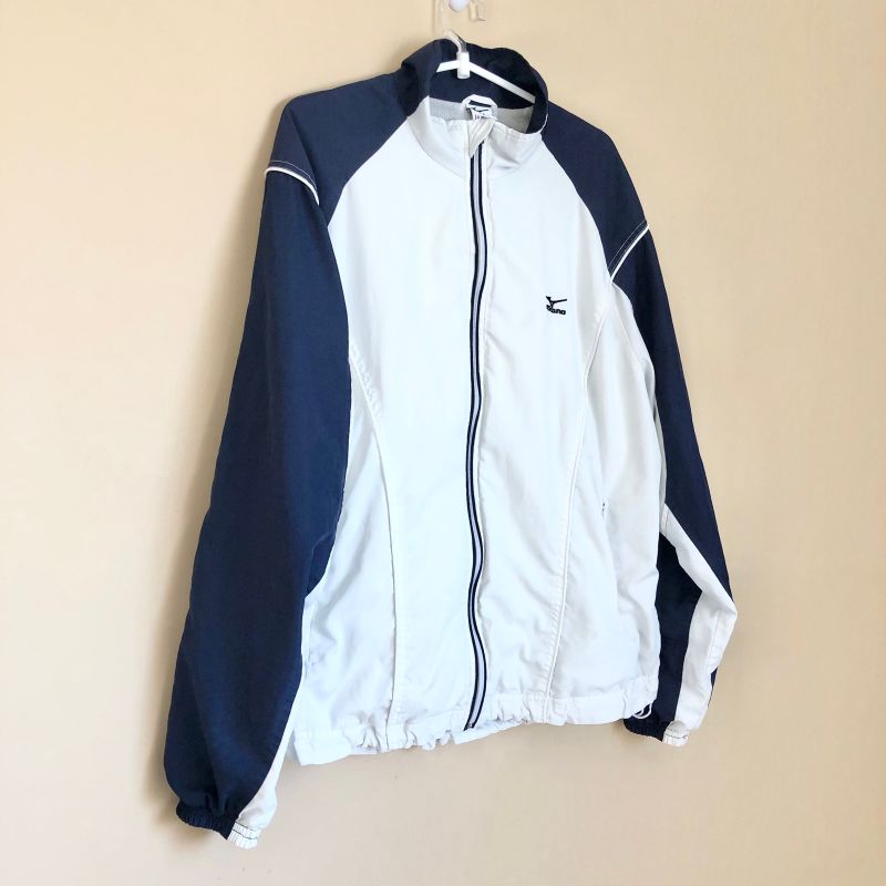 Jaqueta Masculina Vintage Azul e Branca Mizuno Casaco Masculino Mizuno  Usado 92858735 enjoei