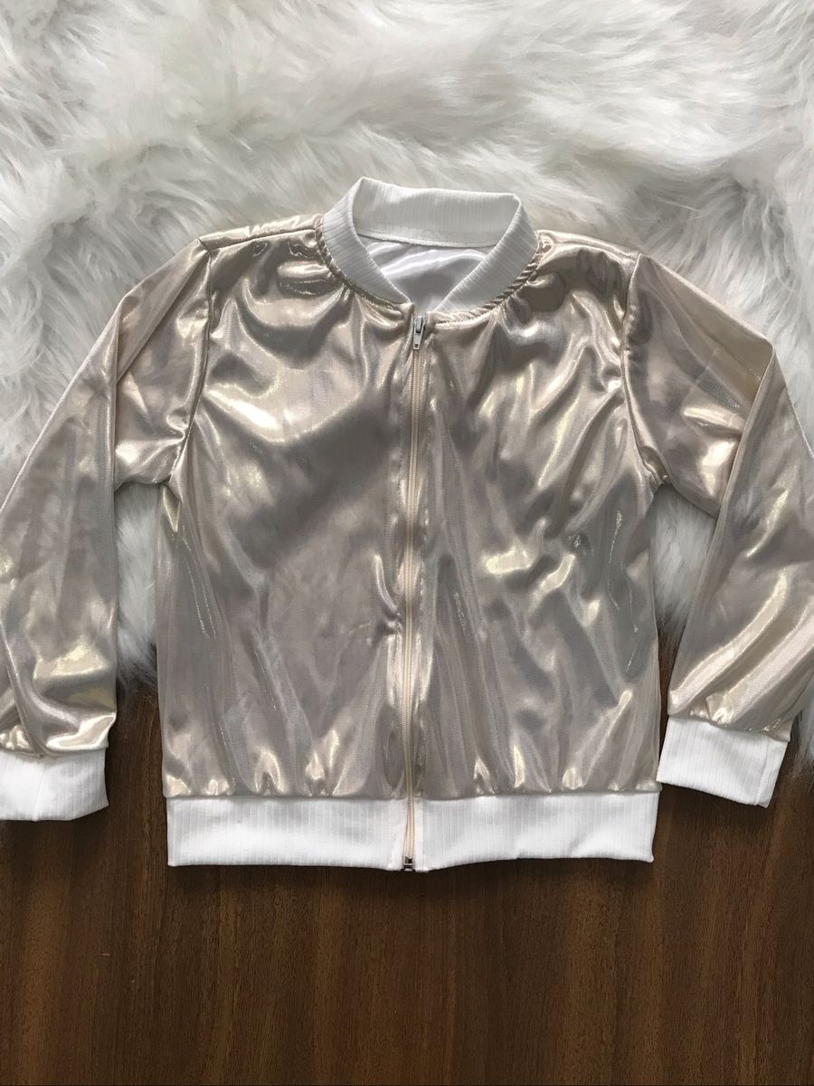 jaqueta metalizada infantil