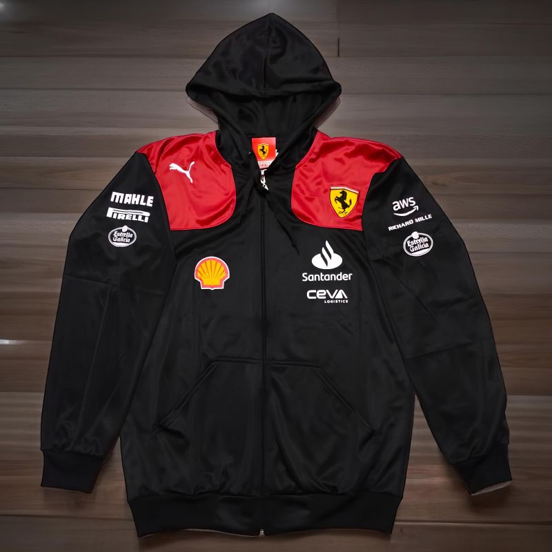 Jaqueta Moletom Ferrari Preto Shell (Gg) Ferrari Nunca Usado