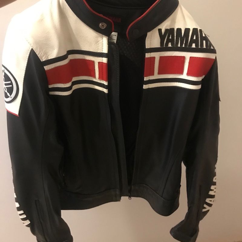 Jaqueta couro sale yamaha