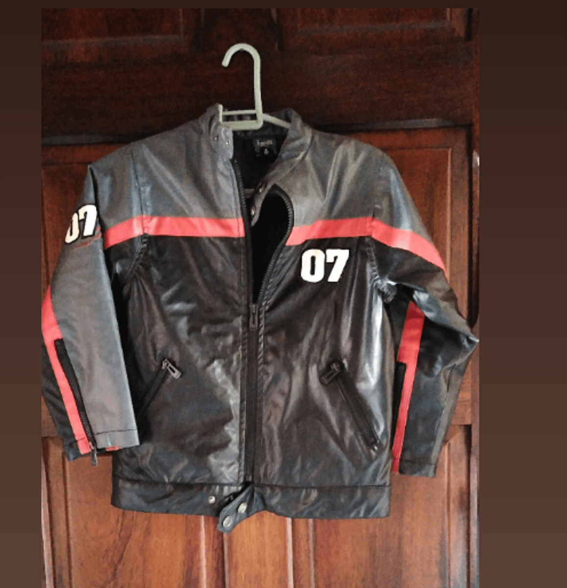 jaqueta motociclista infantil