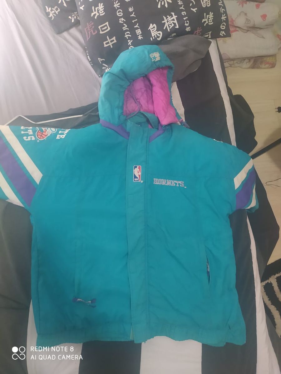 Jaqueta Nba Original Starter Charlotte Anos 90 Raríssima Casaco Masculino Starter