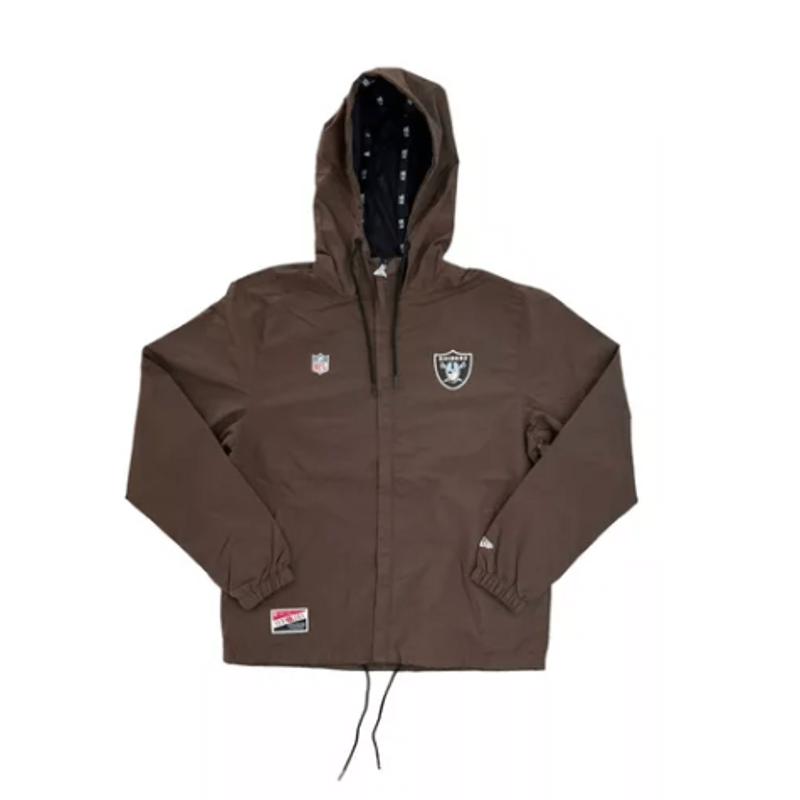 Jaqueta New Era Modern Classic Raiders Marrom Tamanho M Nova com