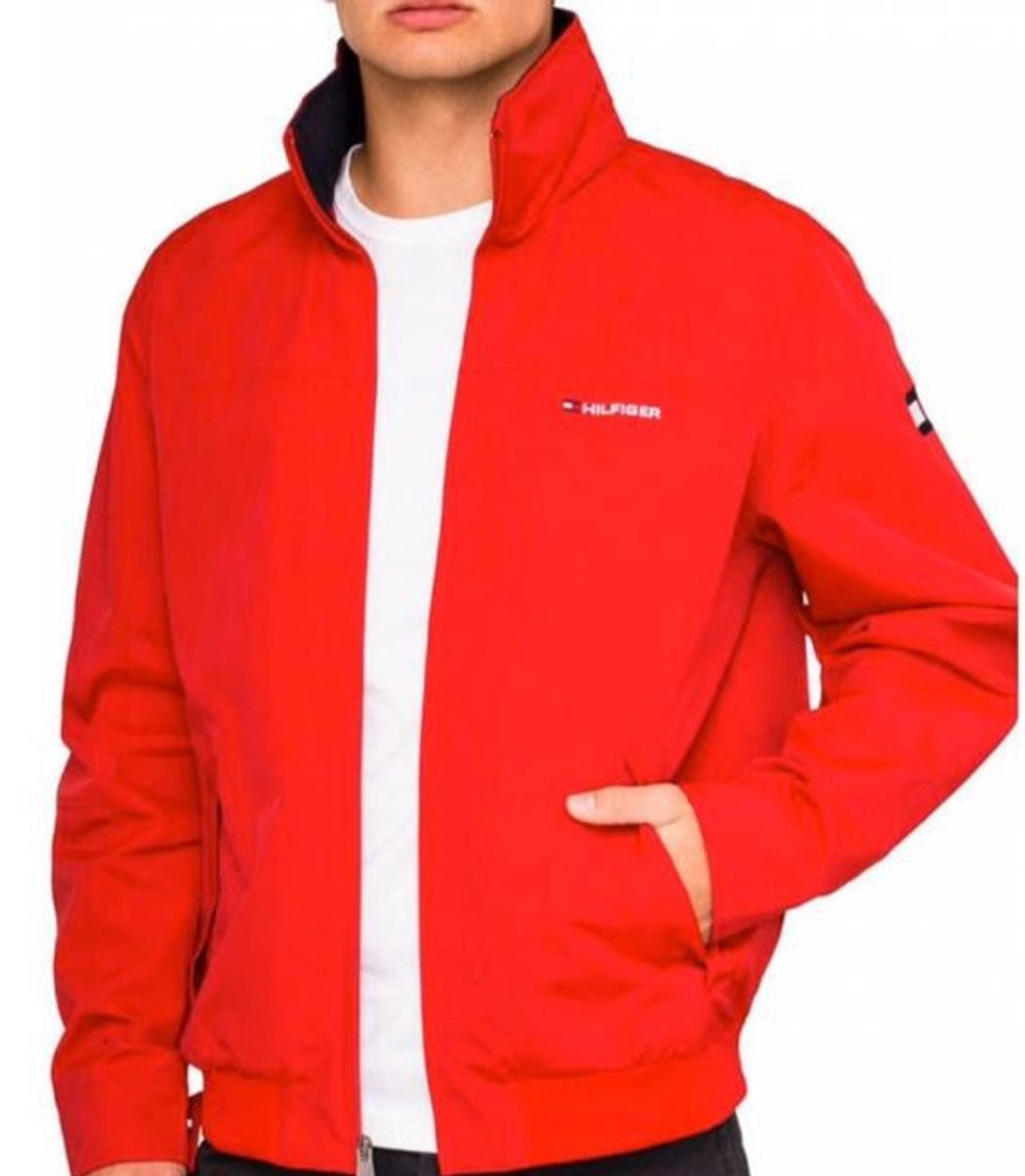 jaqueta tommy hilfiger masculina vermelha