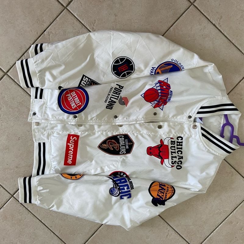 Nba Jersey Jaqueta Supreme Nba Replica Jaqueta Nike &Amp; Supreme