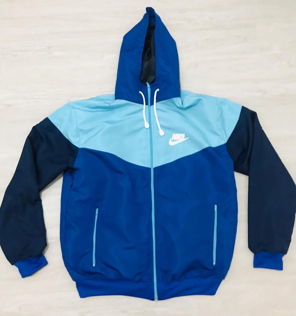 moletom nike azul bebe