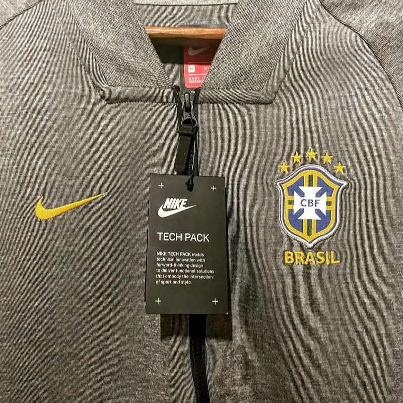 Jaqueta Seleção Brasil Nike Track Masculina - Amarelo