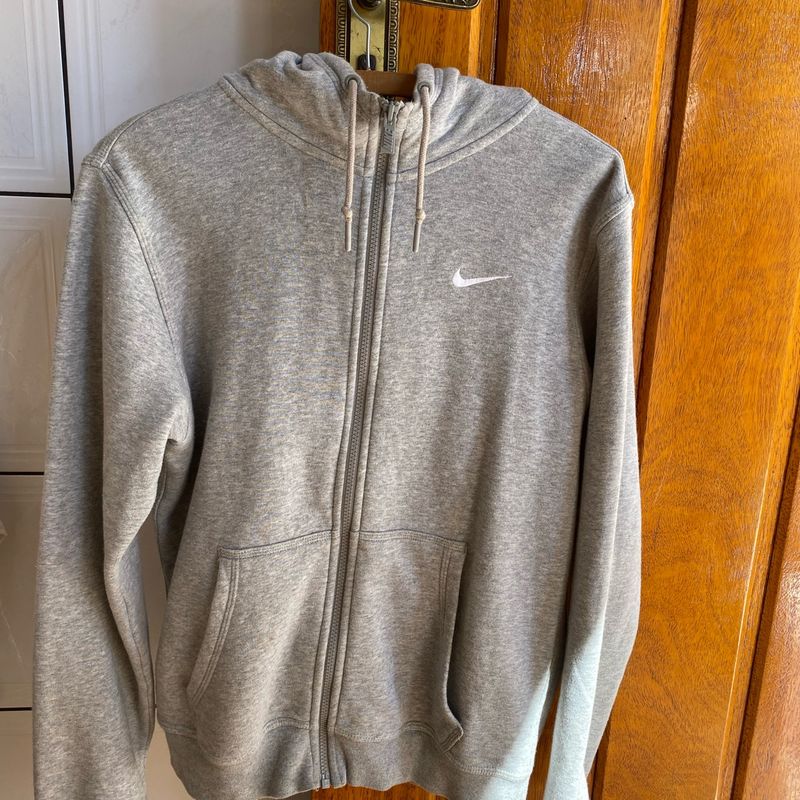 Jaqueta Nike Sportswear Club Fz Hoody Cinza (Material Forrado