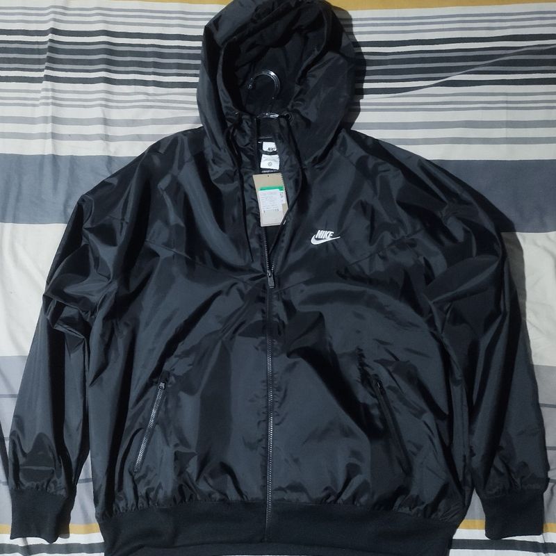 All black best sale nike windbreaker mens